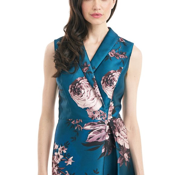 🌸Brand New With Tags - The Waverly Tea Length Kay Unger Dress in Size 6! 🌸 - Picture 7 of 11